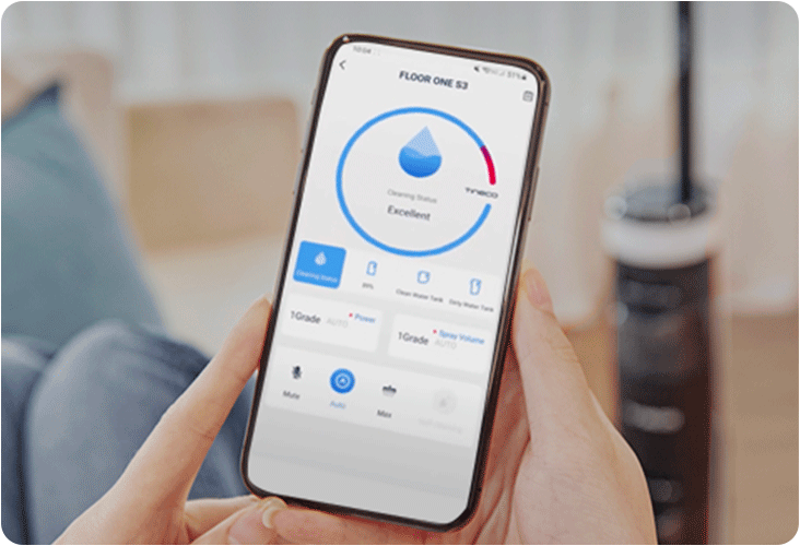 Application mobile connectée au Tineco Floor One S3