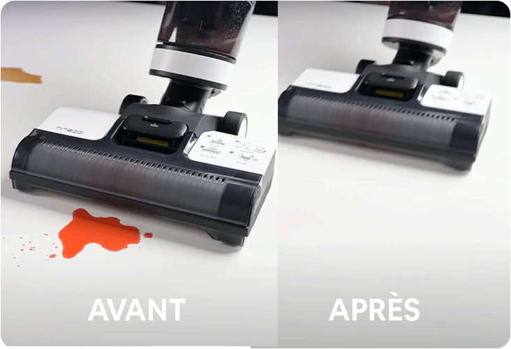 Nettoyage d'une tache liquide avec le Tineco Floor One S3
