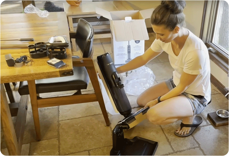 Assemblage de l'aspirateur laveur Tineco Floor One S5