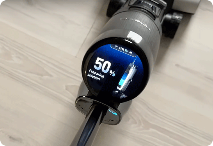 Préparation de l'eau électrolysée du Tineco Floor One S7 Pro