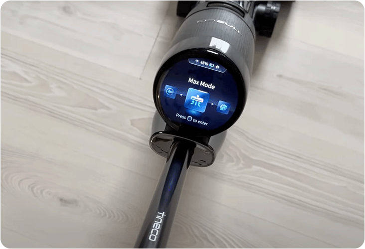 Sélection du mode de nettoyage sur le Tineco Floor One S7 Pro