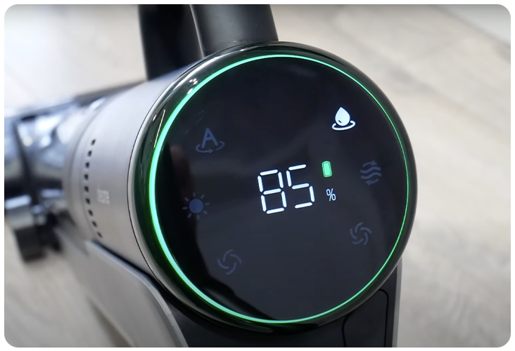 Ecran LCD du Dreame H12 Dual de 11 centimètres de diametre
