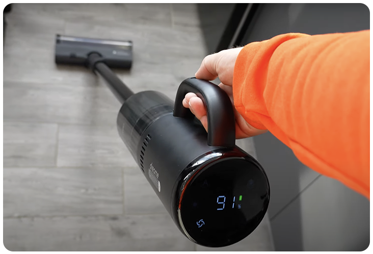 Ergonomie du Dreame H12 Dual en aspirateur balai
