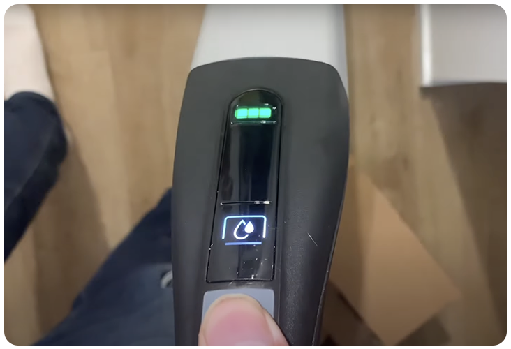 Indicateur LED du niveau de batterie du FC7 Karcher