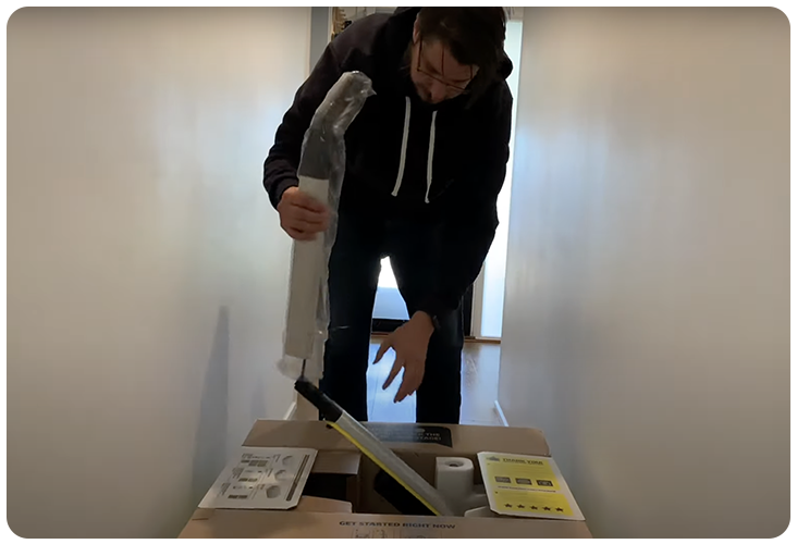 Unboxing du Karcher FC7 sans fil