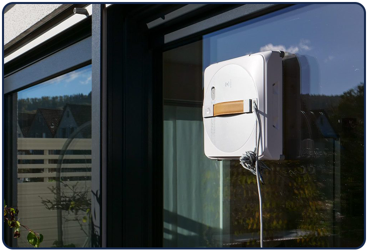 Le Winbot W1 Pro d'Ecovacs détecte automatiquement le bord des fenêtres afin d'éviter de tomber