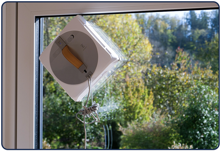 Le robot lave vitres Ecovacs Winbot W1 Pro s'occupe de tout automatiquement