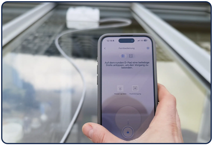 Contrôle manuel du robot lave vitres sans-fil Ecovacs Winbot W2 OMNI